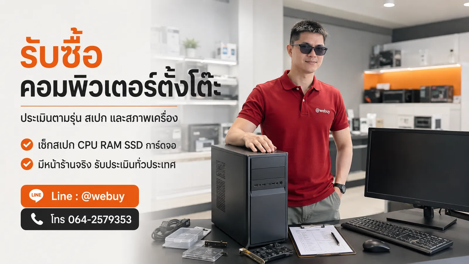 คอมพิวเตอร์ตั้งโต๊ะมือสองสำหรับหน้าบริการรับซื้อคอมพิวเตอร์ตั้งโต๊ะ
