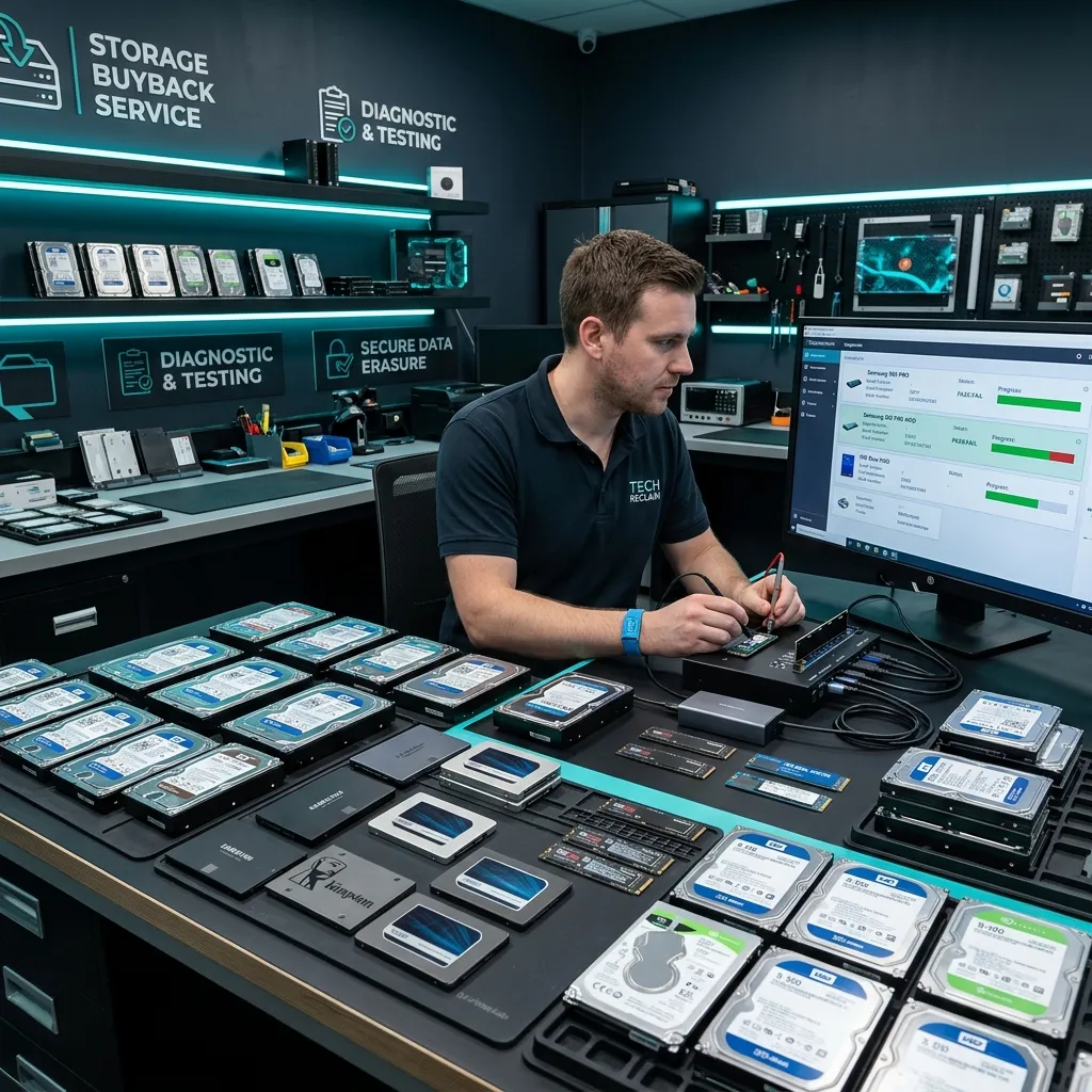 SSD และฮาร์ดดิสก์มือสองสำหรับตรวจรุ่น ความจุ และสุขภาพไดรฟ์